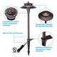 preview thumbnail 6 of 7, 6 Pack 5CCT LED Landscape Pathway Lights, Double Layer - Oil Rubbed Bronze