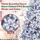 preview thumbnail 25 of 53, 6ft or 7ft Artificial Snow Flocked Christmas Tree with Metal Stable Stand Base for Indoor and Outdoor Holiday Decoration
