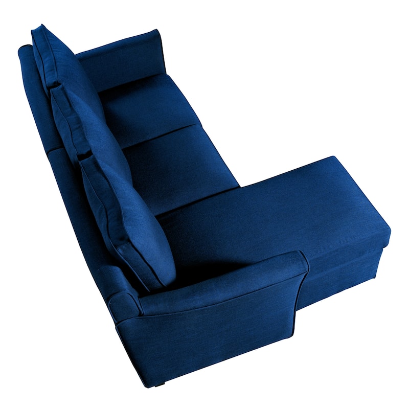 Golt Contemporary Faux Leather Upholstered L-Shaped Sectional by Furniture of America