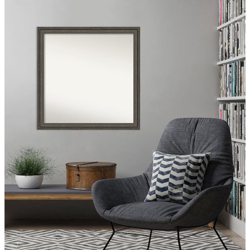 Upcycled Non-Beveled Wood Framed Wall Mirror