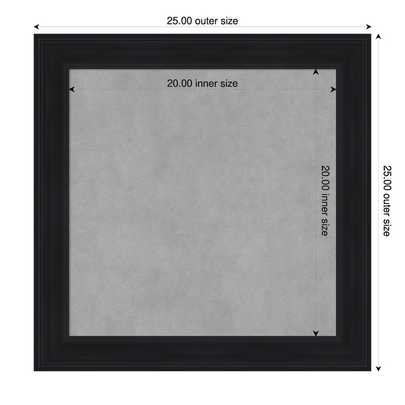 Amanti Art Abbey Black Framed - 25 x 25 in