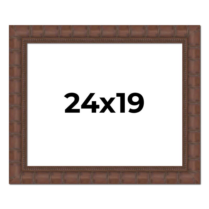 24x19 Frame Pewter Solid Wood Picture Frame Width 1.625 Inches | Interior Frame Depth 0.6875 Inches