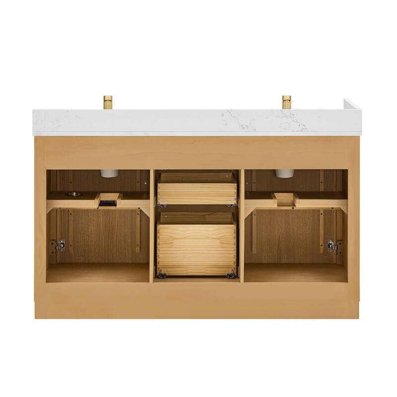 Jakarta Bath Vanity with Quartz Stone Top without Mirror