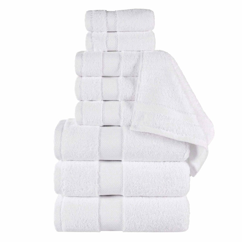 Superior Niles Cotton Ultra-Plush Absorbent 9 Piece Towel Set