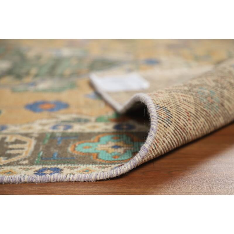 Hand Knotted Oriental 100% Wool Carpet Traditional Medallion Oranges & Rust Tabriz Area Rug - 6' 4'' X 4' 11''