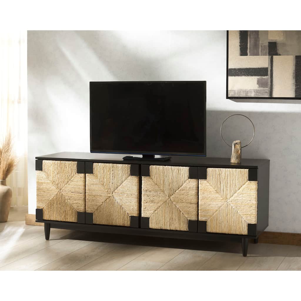 SAFAVIEH Couture Roseanne Banana Stem Entertainment Media Stand - 65"W x 18"D x 24"H