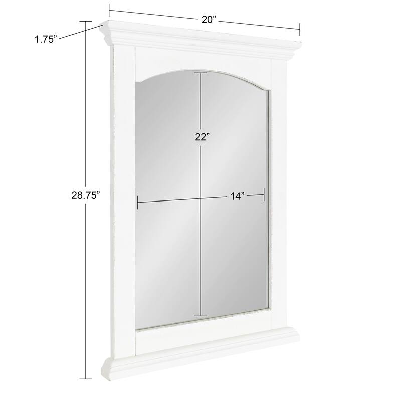 Kate and Laurel Helcomb Wood Framed Wall Mirror - 20x28.75