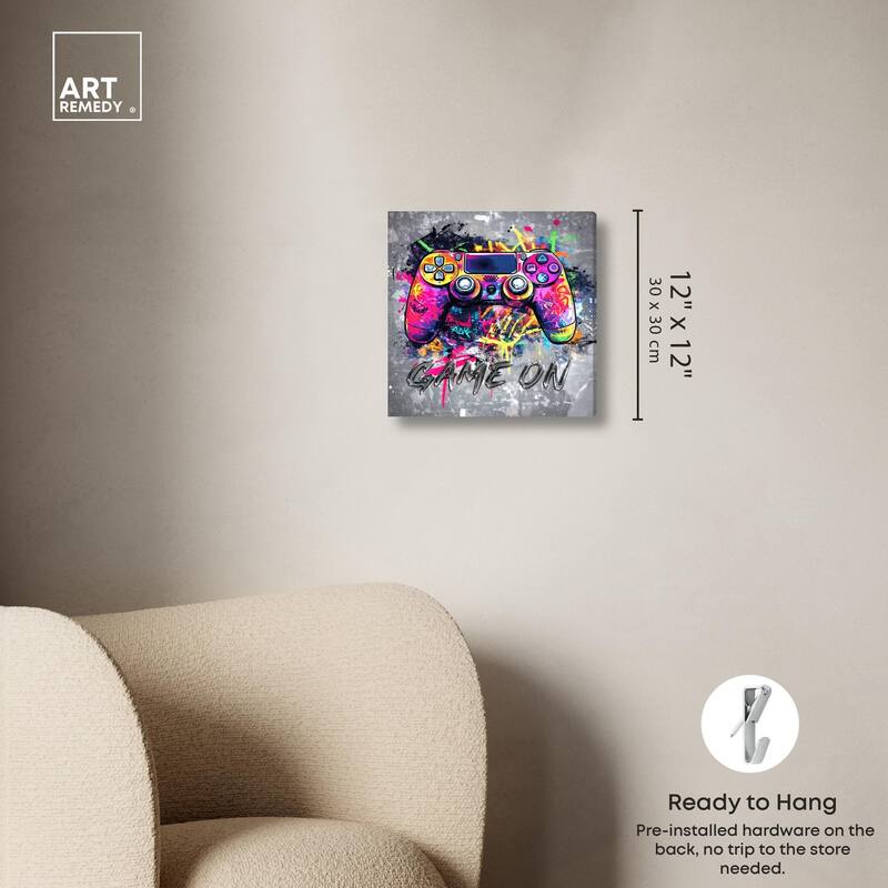 Game On Canvas by Art Remedy, Gallery Wrapped