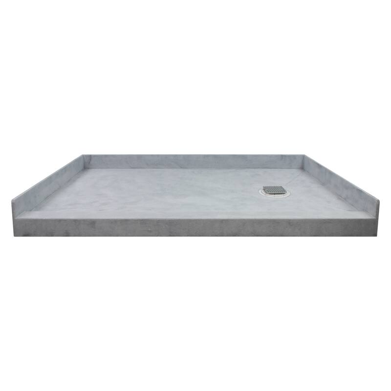 Transolid FTT6036C Ready to Tile 60 L x 36 W Shower Base in Dark Grey