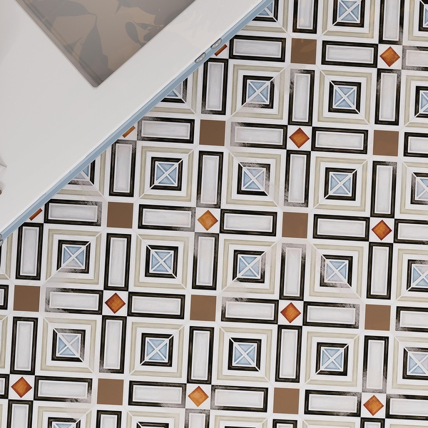 mardee rafanan マルデ Merola Tile Vaudeville Octagon Deco Ritter with Taco Marron