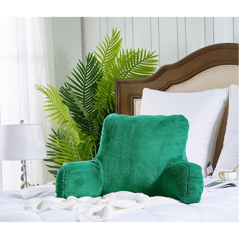 Home Soft Things FauxFur Bedrest Reading Pillow