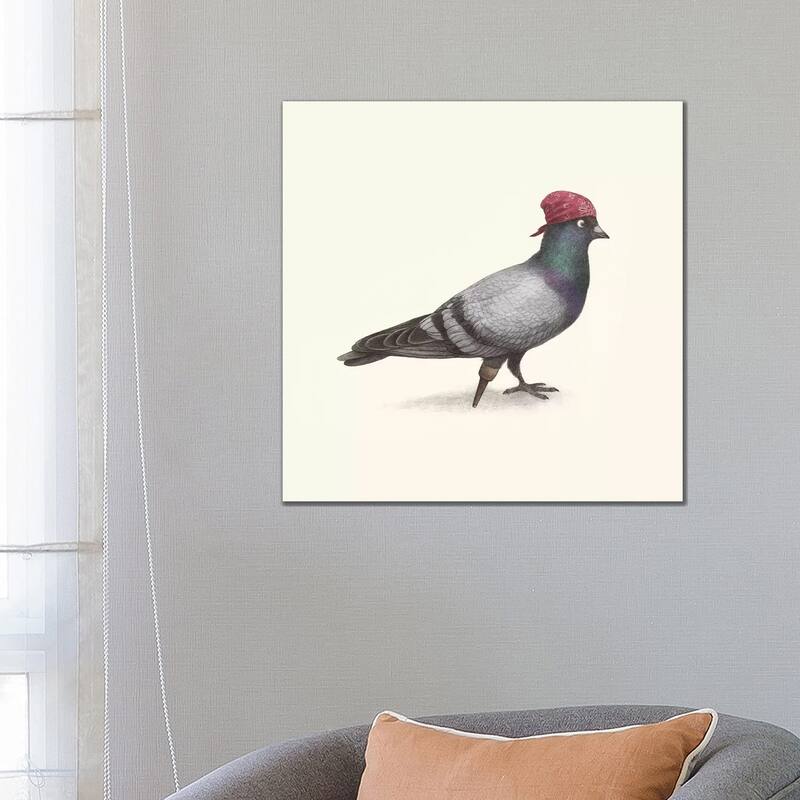 iCanvas "Pirate Pigeon" by Terry Fan Canvas Print - 26x26x1.5