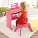 preview thumbnail 5 of 6, Mini 25 Keys Kids Piano Wooden Toy w/Music Stand