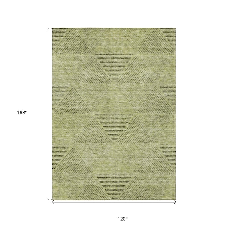 HomeRoots Geometric Transitional Rectangle Outdoor Rug