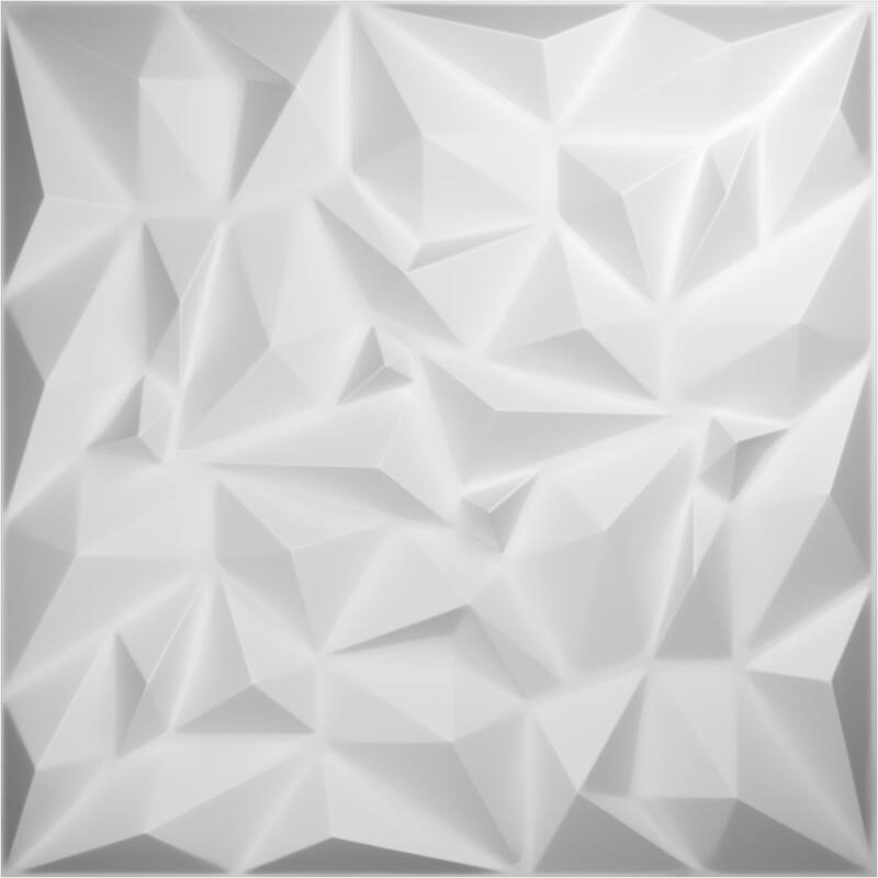 19 5/8"W x 19 5/8"H Leto EnduraWall Decorative 3D Wall Panel - 12-Pack - Unfinished