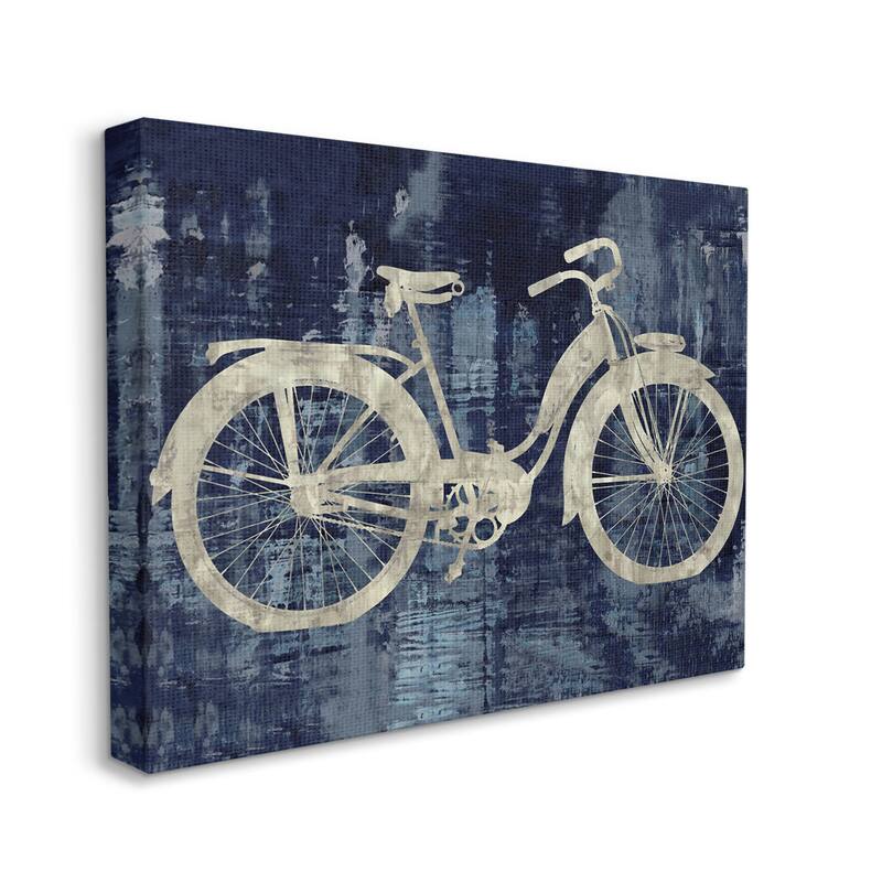 Stupell Rustic Bicycle Brushed Silhouette Canvas Wall Art by Amanda Wade
