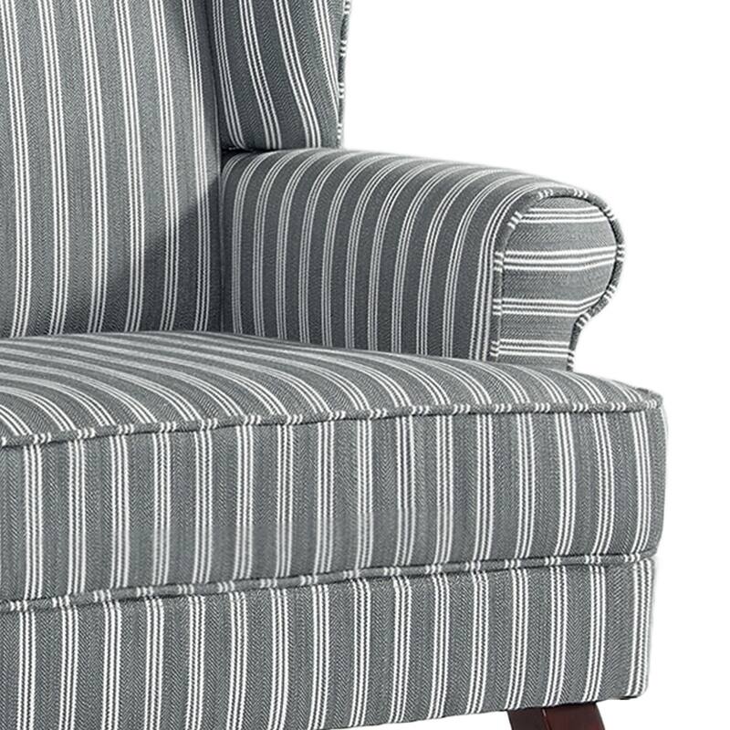 2 Set Modern Upholstery Wingback Accent Chair