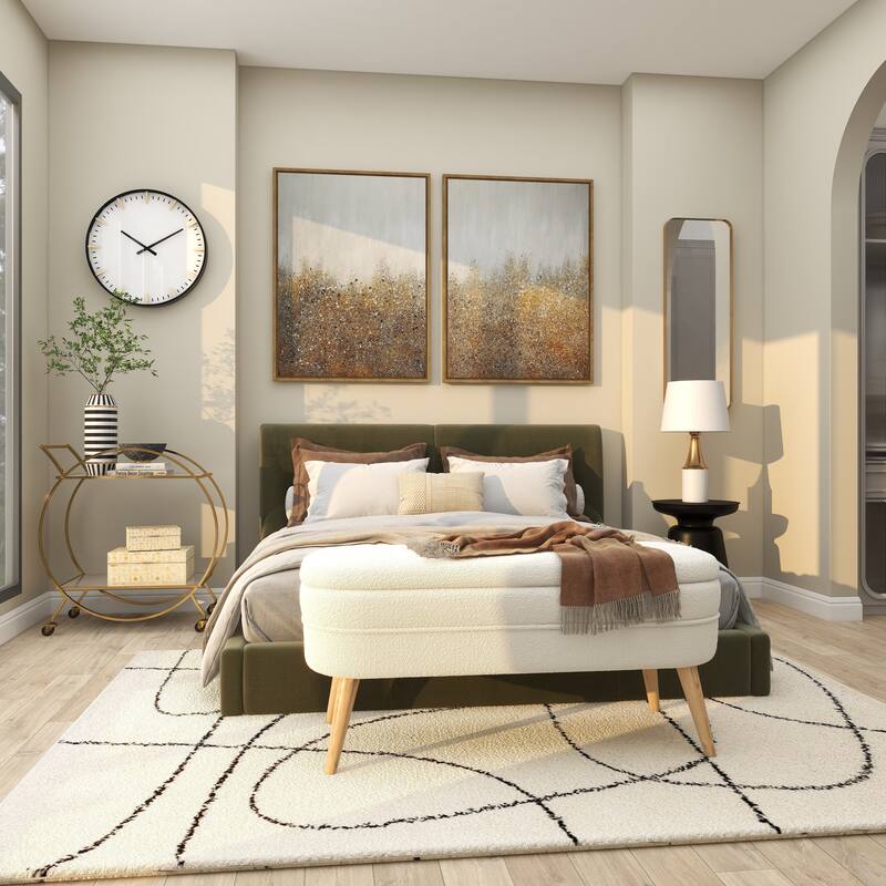 Cement Stone Room Table Lamp with Gold Accent - White - CosmoLiving by Cosmopolitan
