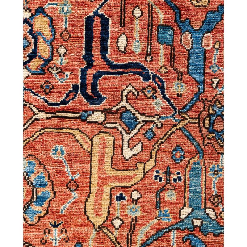 Serapi One-of-a-Kind Hand-Knotted Area Rug - Blue - 8' 3" x 9' 9"