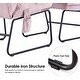 preview thumbnail 23 of 67, MCombo Accent Chair with Ottoman,Velvet Modern Side Pocket Metal Legs Club Chair,0014