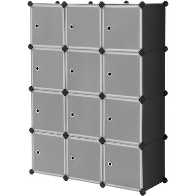12-Cube Closet Organizer Storage Shelves Organizer DIY Closet Cabinet