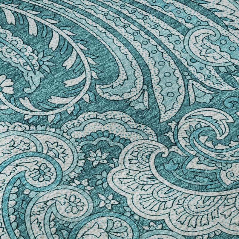 Premium Washable Super Soft Traditional Paisley Mayfield Rug