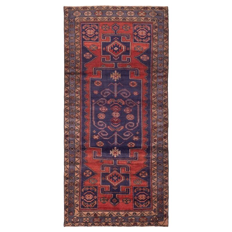 ECARPETGALLERY Hand-knotted Konya Anatolian Red Wool Rug - 4'11 x 10'4