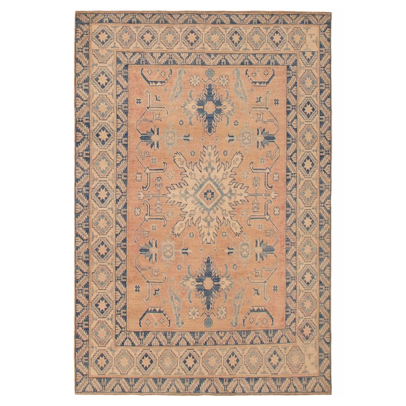 ECARPETGALLERY Hand-knotted Finest Ghazni Copper Wool Rug - 6'7 x 9'10 - Copper - 6'7 x 9'10