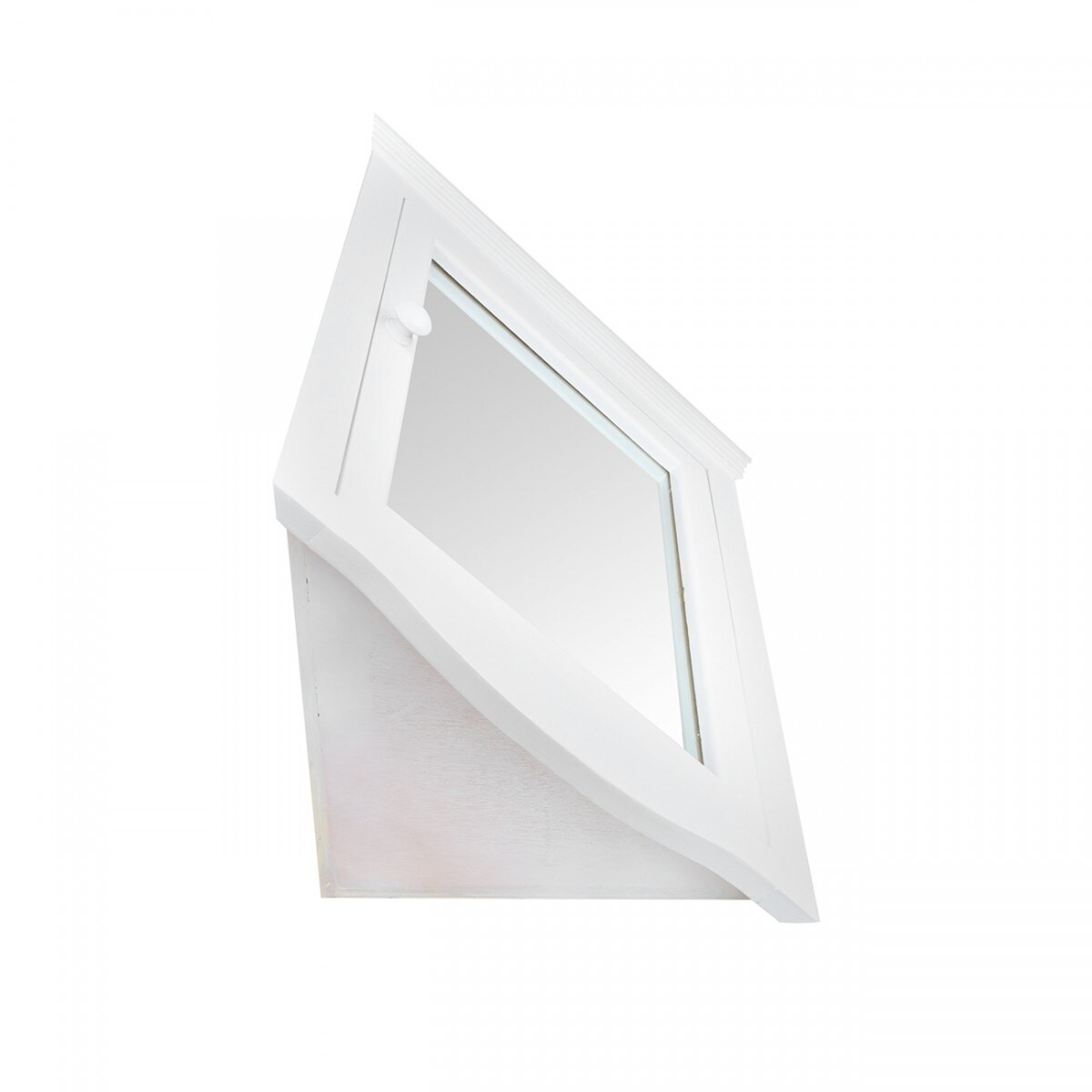 Shop Corner White Wall Mount Medicine Cabinet Recessed Door Fully Pre Assembled Hardware Included Overstock 12364147