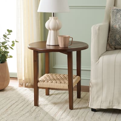 SAFAVIEH Home Rakoma 1 Shelf End Table - 19"W x 19"D x 19"H