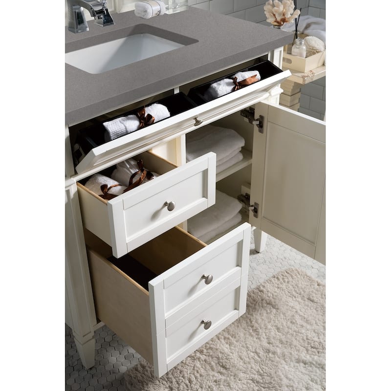 James Martin Vanities Brittany 36" Single Vanity, Bright White