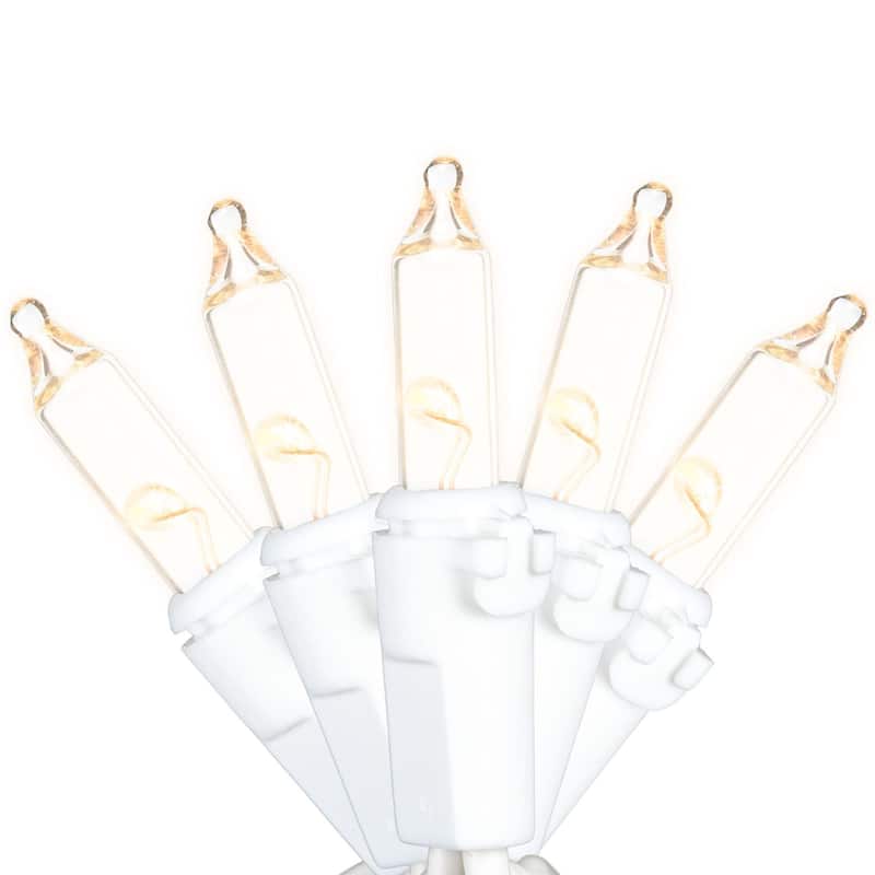 RetroGlo® 46.5' LED Chasing Lights, 140 Clear Bulbs, 16 Functions, Vintage Look - String Lights - Clear