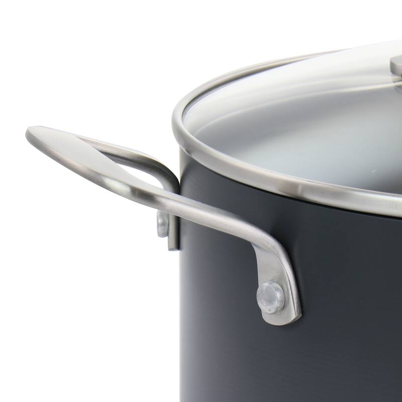 10 Piece Aluminum Nonstick Cookware Set in Black