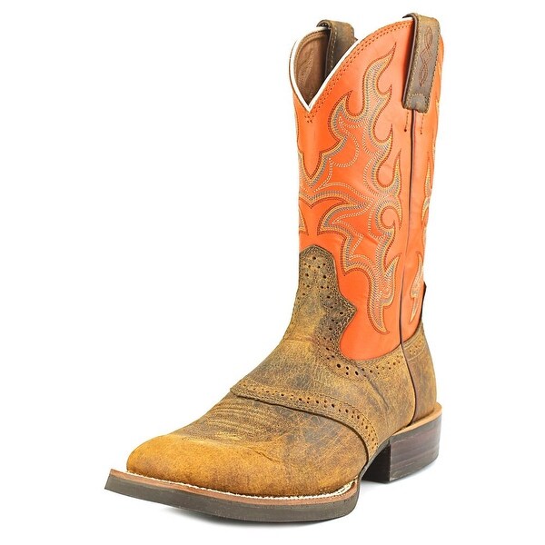 orange western boots