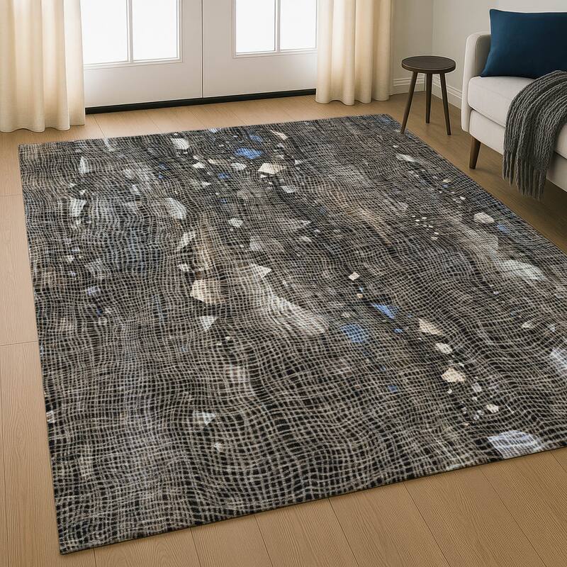 Premium Washable Super Soft Contempo Glam Mayfield Rug - Chocolate - 2'6" x 3'10"