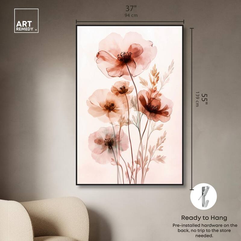 Petal Dye III Canvas by Art Remedy
