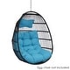 preview thumbnail 5 of 6, Sunnydaze Julia Hanging Egg Chair Replacement Cushions - Cushions Only