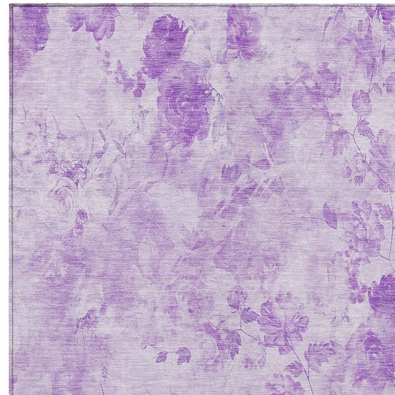 HomeRoots Floral Transitional Rectangle Outdoor Rug