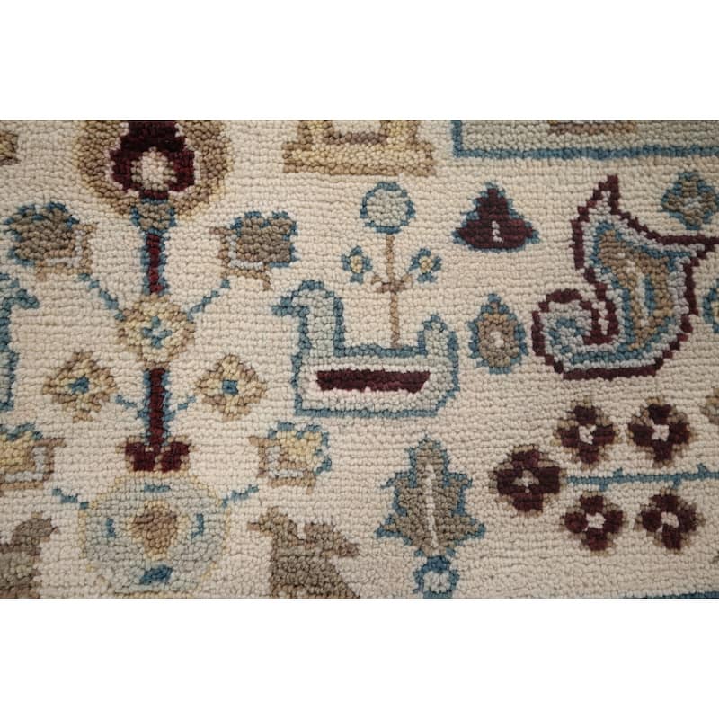 Tribal Geometric Heriz Serapi Area Rug Handmade Oriental Wool Carpet - 7'10"x 9'7"