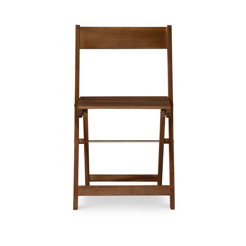 Linon Seacrest Brown Three Piece Square Table Set