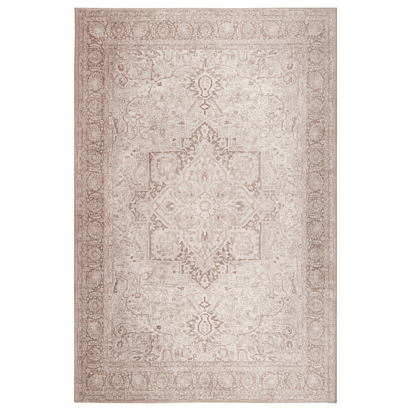 Terra by Obeetee Bergen Rug - Heriz Neutral - 1'10" x 2'10"