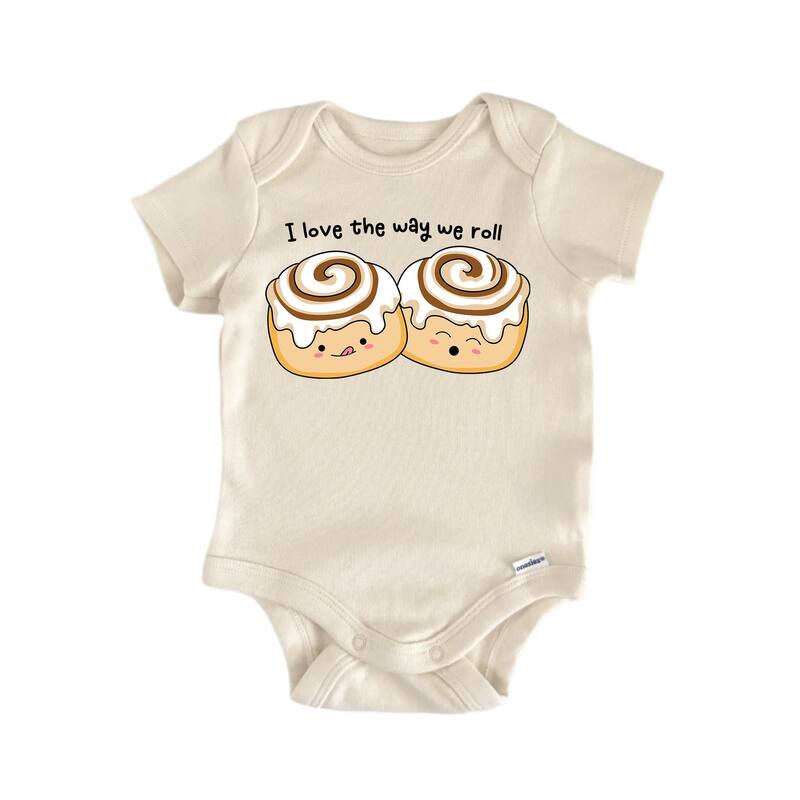 I Love Roll Best Friends Bff Bestie Valentine's Day - Baby Boy Girl Clothes Bodysuit - Natural - 0-3M