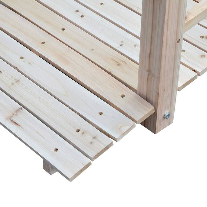 Outsunny Wooden Garden Bridge Arc