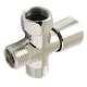 preview thumbnail 7 of 6, Kingston Brass Showerscape Shower Diverter Polished Nickel