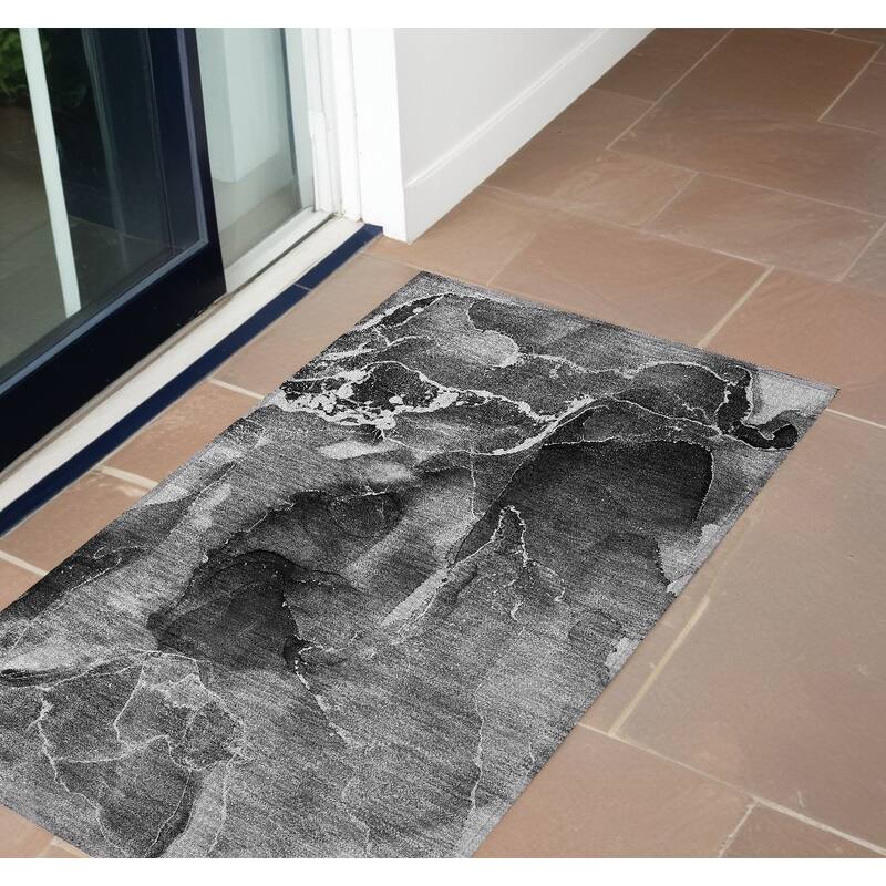 Baro Unique Abstract Weather Resistant Sleek Contemporary Outdoor Rug - 2' x 3' - Multi