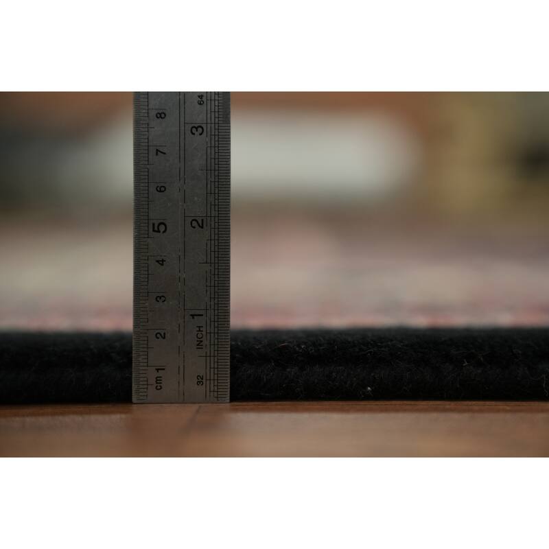 Hand Knotted Oriental 100% Wool Carpet Traditional Geometric Black Bidjar Area Rug - 17' 10'' X 12' 1''