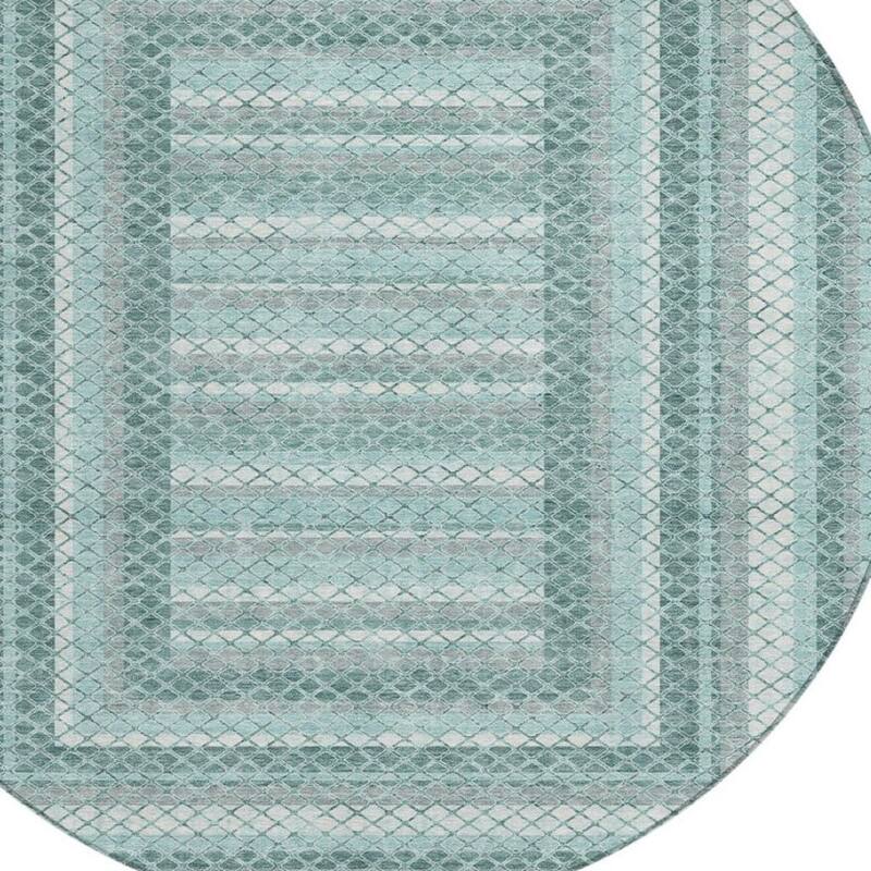 HomeRoots Geometric Transitional Rectangle Outdoor Rug