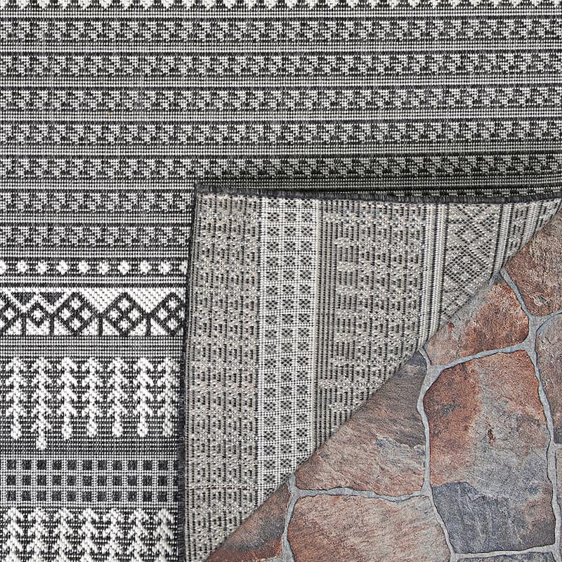 Sebille Grace Gray- Ivory Indoor/ Outdoor Area Rug