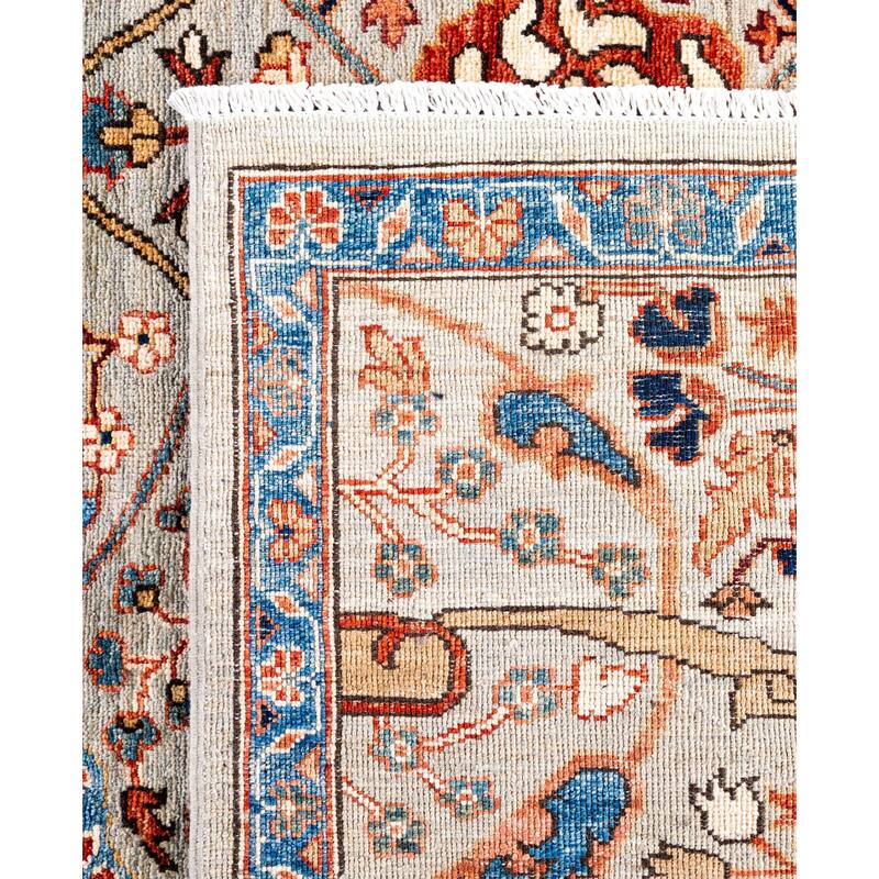 Serapi One-of-a-Kind Hand-Knotted Area Rug - Gray - 8' 0" x 9' 10"