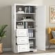 MDF Tall and Wide Storage Cabinet with Doors and 3 Drawers - Bed Bath ...